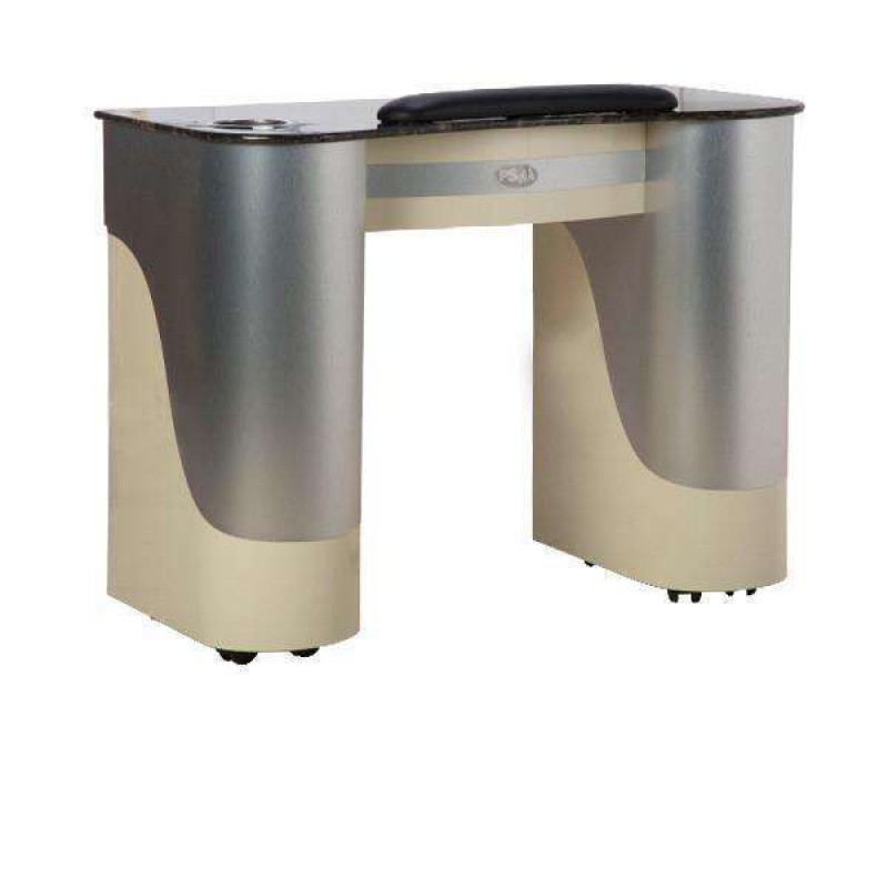 SPA Nail Table, Aluminum.Beige, T-105AB (NOT Included Shipping Charge)